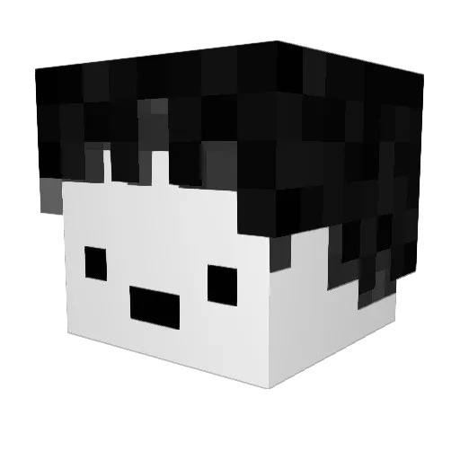 Homzagg Minecraft avatar head, 3D render