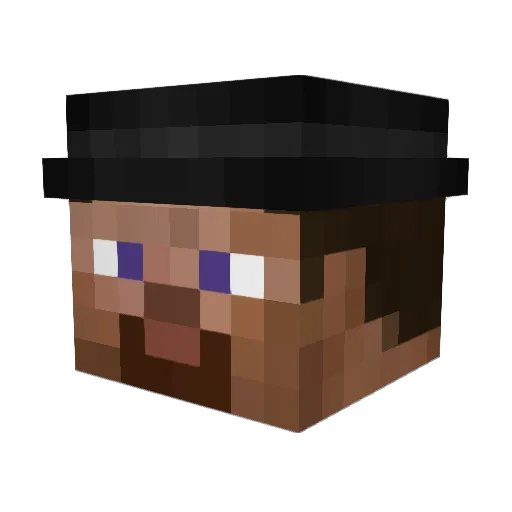 HonEI_WOW Minecraft avatar head, 3D render
