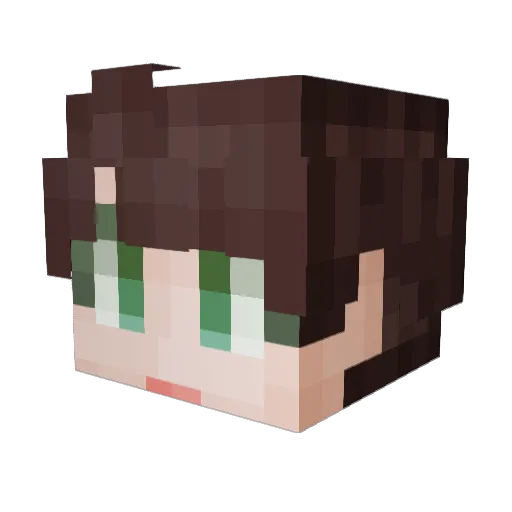 HonGhost Minecraft avatar head, 3D render