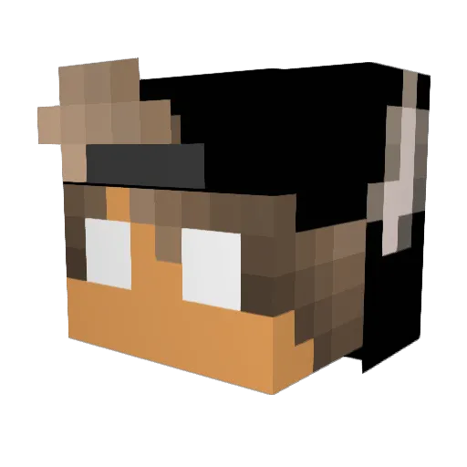 HonNoOph_ Minecraft avatar head, 3D render