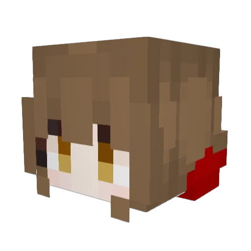 HonTaCraft Minecraft avatar head, 3D render