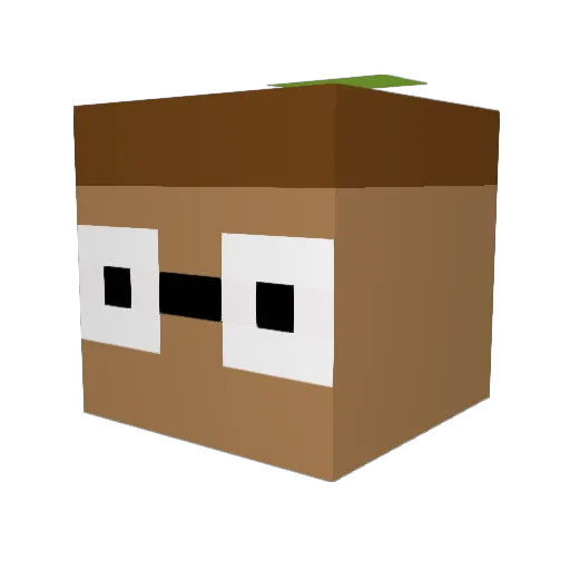 Honang__ Minecraft avatar head, 3D render
