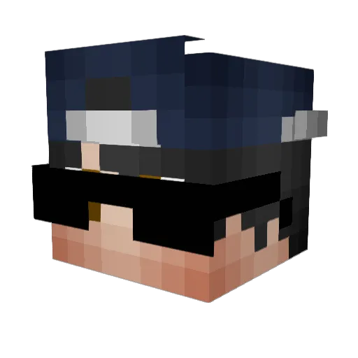 Honda3072 Minecraft avatar head, 3D render