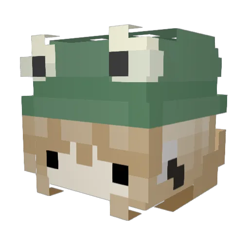 HondaCBR600 Minecraft avatar head, 3D render