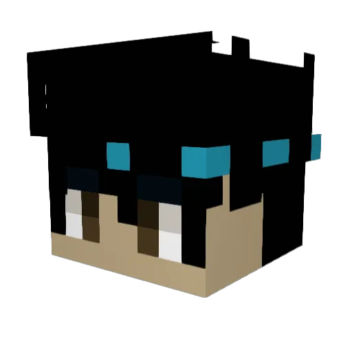 HonestMitten942 Minecraft avatar head, 3D render