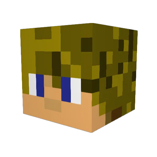 Honestly_Conx Minecraft avatar head, 3D render
