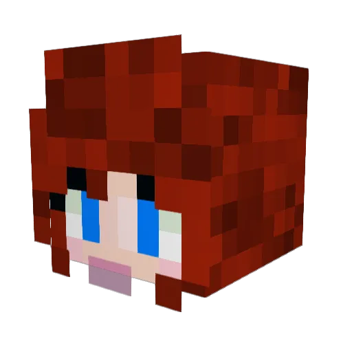 HoneyBane Minecraft avatar head, 3D render