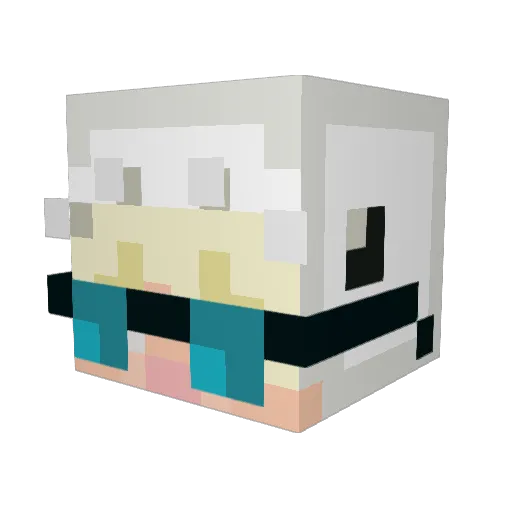 HoneyBee2k3 Minecraft avatar head, 3D render