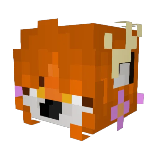 HoneyBoyBaby Minecraft avatar head, 3D render