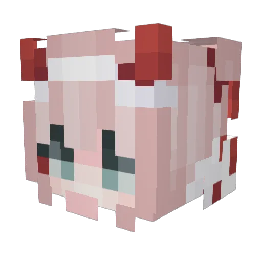 HoneyBubbles492 Minecraft avatar head, 3D render