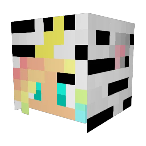HoneyBun55 Minecraft avatar head, 3D render