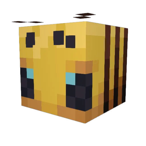 HoneyEatBees Minecraft avatar head, 3D render