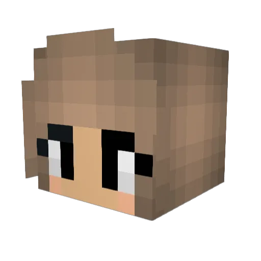 HoneyPixie Minecraft avatar head, 3D render