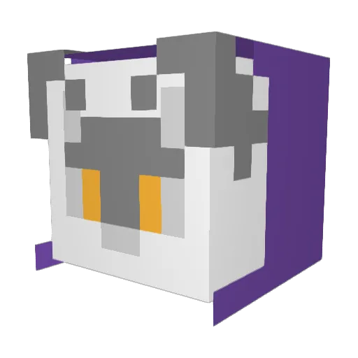 HoneyWillow Minecraft avatar head, 3D render