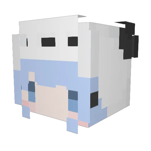 HoneyWork Minecraft avatar head, 3D render