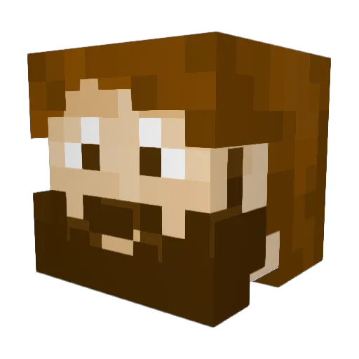 Honey_Addict Minecraft avatar head, 3D render