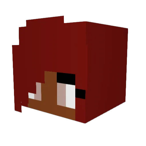 Honey_Coco Minecraft avatar head, 3D render