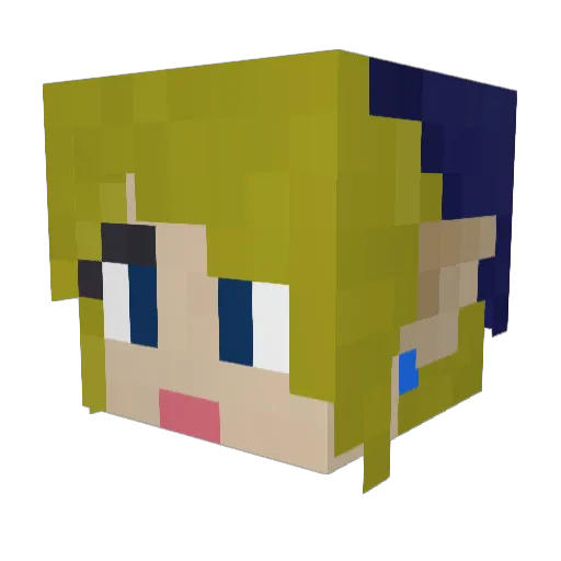Honey_Kat Minecraft avatar head, 3D render