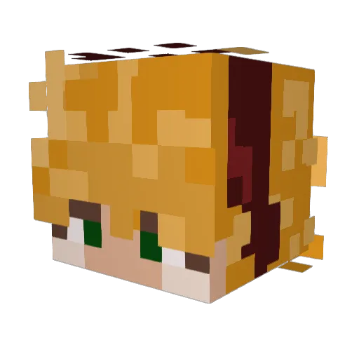 Honey_Moth864 Minecraft avatar head, 3D render