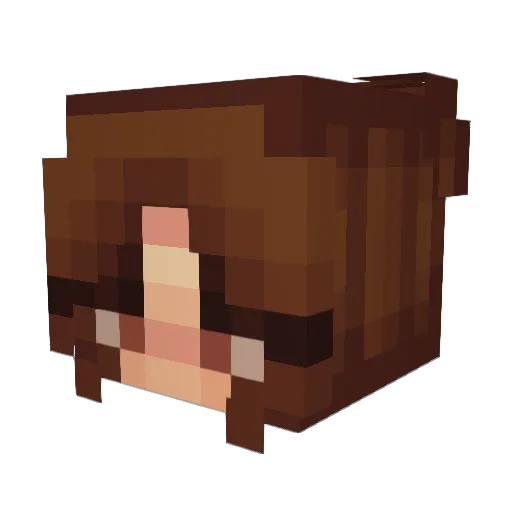 Honey_Rat Minecraft avatar head, 3D render