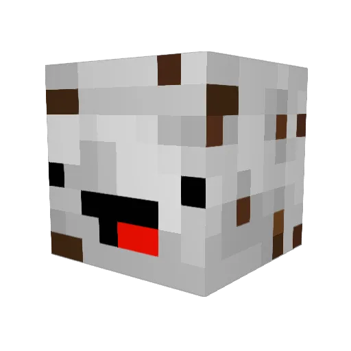 Honeyapple86 Minecraft avatar head, 3D render