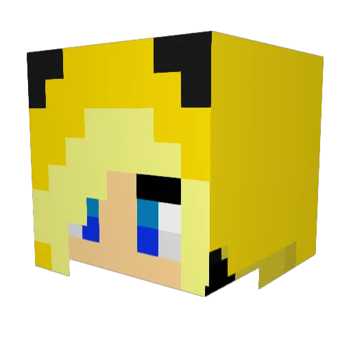 Honeybee223 Minecraft avatar head, 3D render