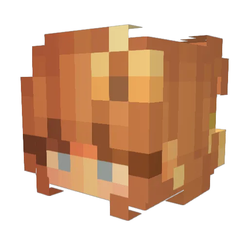 Honeycomb17 Minecraft avatar head, 3D render