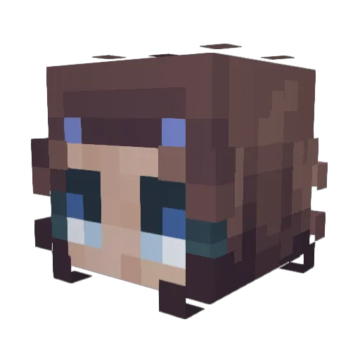 HoneydewDrea Minecraft avatar head, 3D render