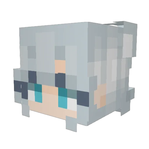 HoneymilkVT Minecraft avatar head, 3D render