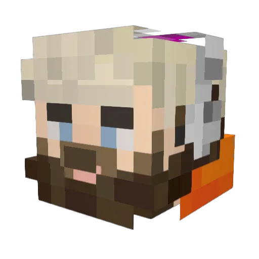 Honeywrath Minecraft avatar head, 3D render