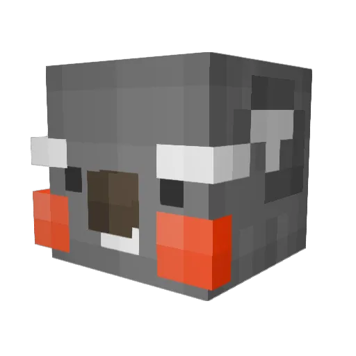HongAlla Minecraft avatar head, 3D render