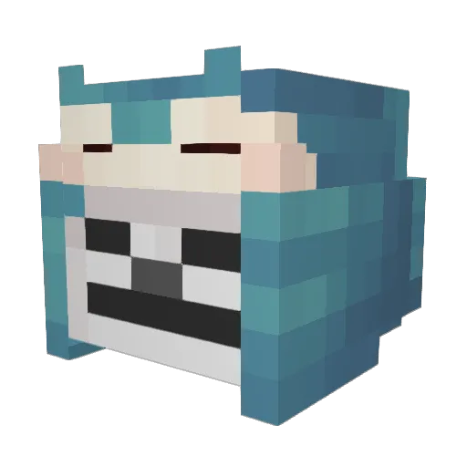 HongGodan Minecraft avatar head, 3D render