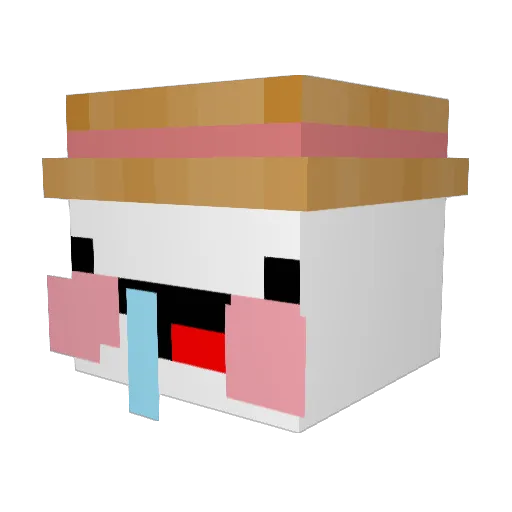 HongJamEon Minecraft avatar head, 3D render