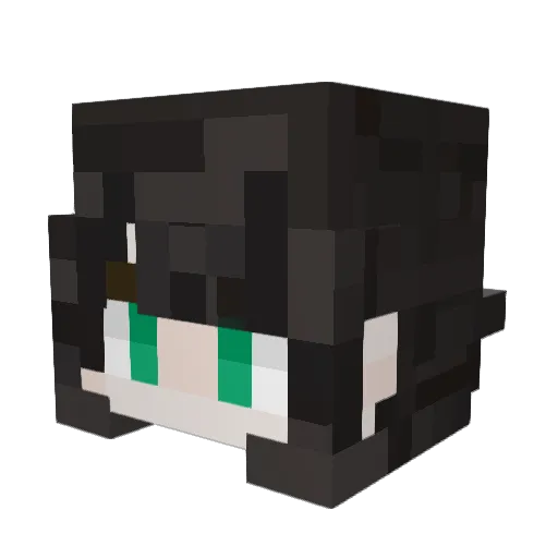 HongYe_sama Minecraft avatar head, 3D render
