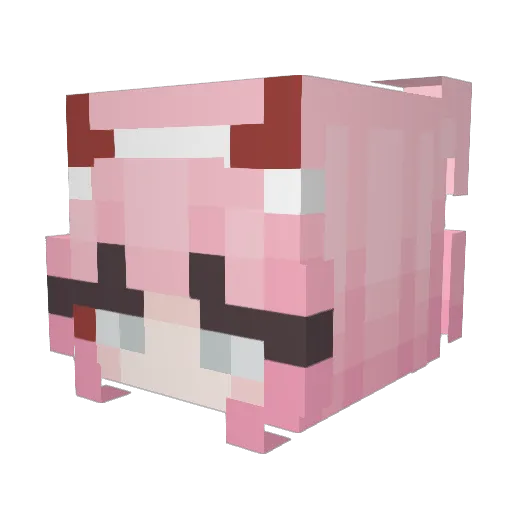 HongYue0619 Minecraft avatar head, 3D render