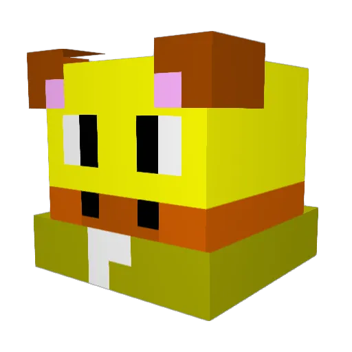 Hong_Name Minecraft avatar head, 3D render