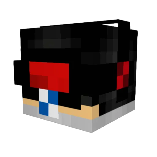 Hongerrrr Minecraft avatar head, 3D render