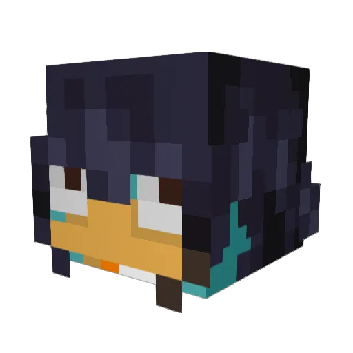 Hongillos_abuela Minecraft avatar head, 3D render