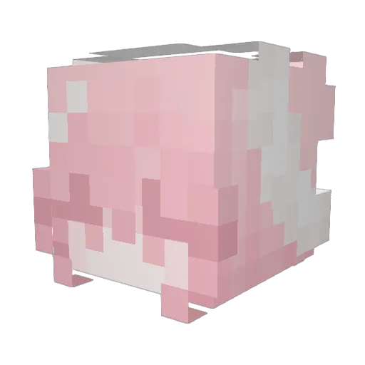 Honglianghao Minecraft avatar head, 3D render