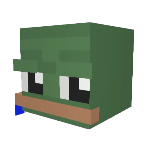 HonguitoCR Minecraft avatar head, 3D render