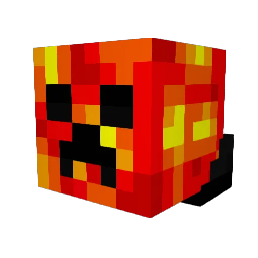 HonigDino Minecraft avatar head, 3D render