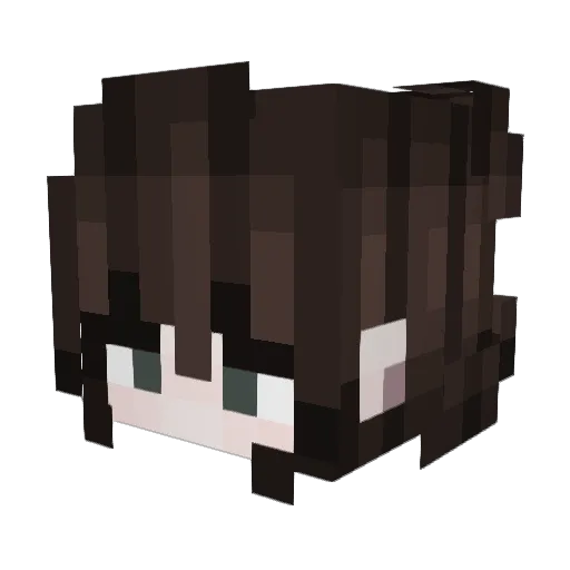 Honishui Minecraft avatar head, 3D render