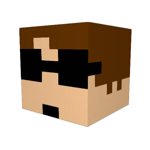 Honk1337 Minecraft avatar head, 3D render