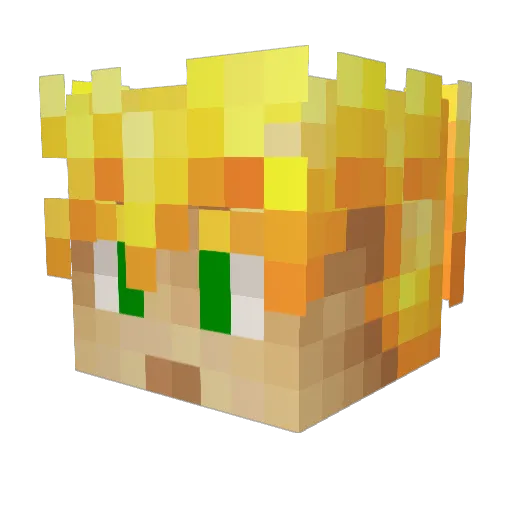 HonkomHD Minecraft avatar head, 3D render
