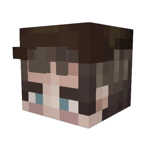 HonkusCat Minecraft avatar head, 3D render