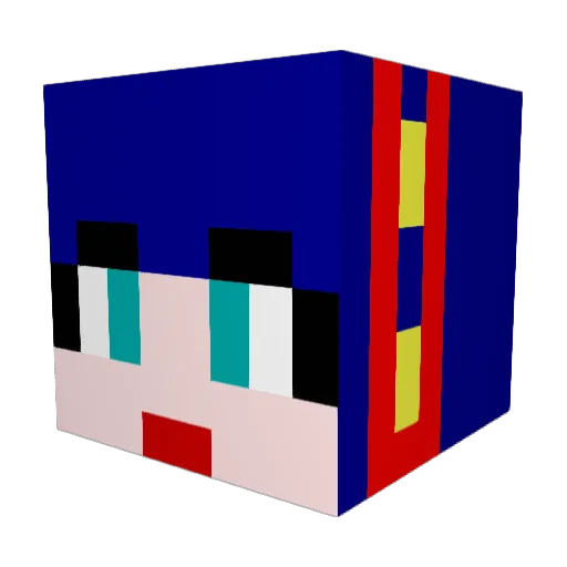 Honneydewp243 Minecraft avatar head, 3D render