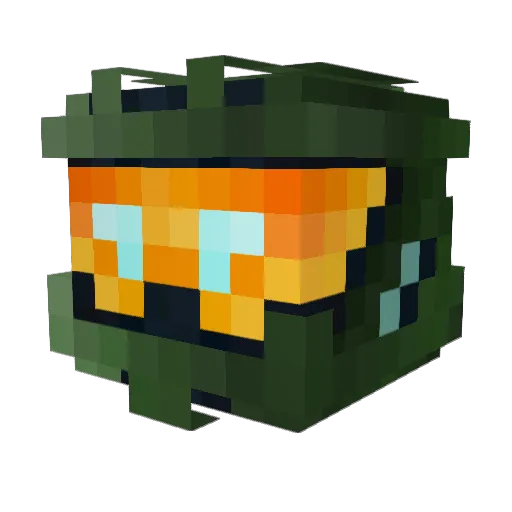 Honokami0 Minecraft avatar head, 3D render
