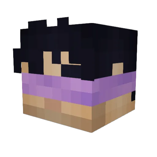 HonorDawn Minecraft avatar head, 3D render