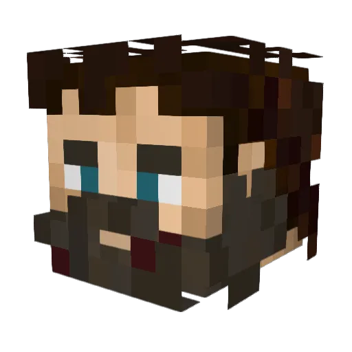 HonorKulju Minecraft avatar head, 3D render