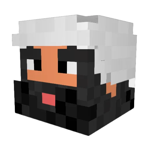 Honorable11 Minecraft avatar head, 3D render